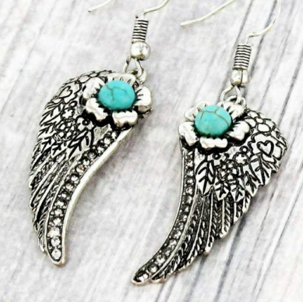 Angel wing earrings